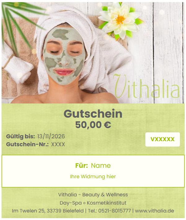 Gutscheine Wellness - Geschenkideen Weihnachten Bielefeld