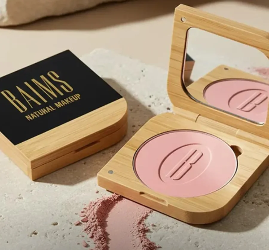 BAIMS Blush in hochwertiger Bambusverpackung