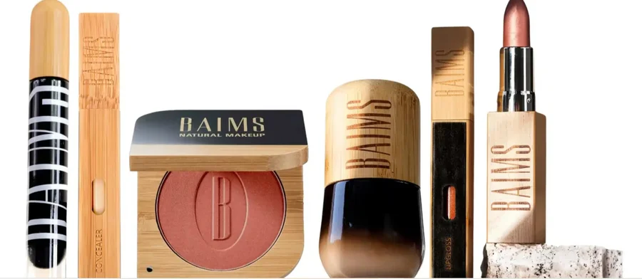 BAIMS Natural Makeup Produkte mit Bambusverpackungen